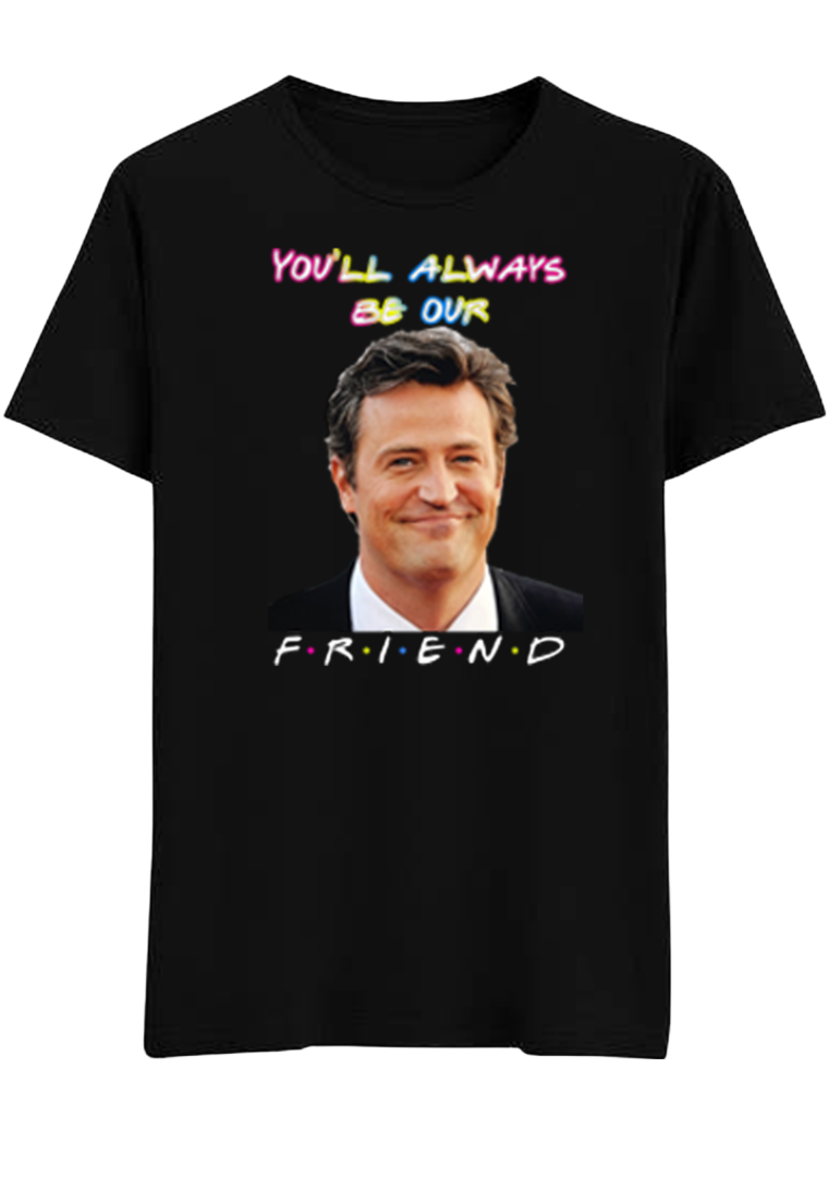 "Matthew "Chandler" Perry Tribute" Short Sleeve T-Shirt 50/50 Cotton Polyester DryBlend