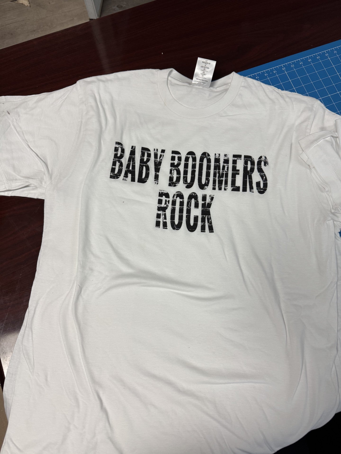 Baby Boomers Rock (white T-shirt)