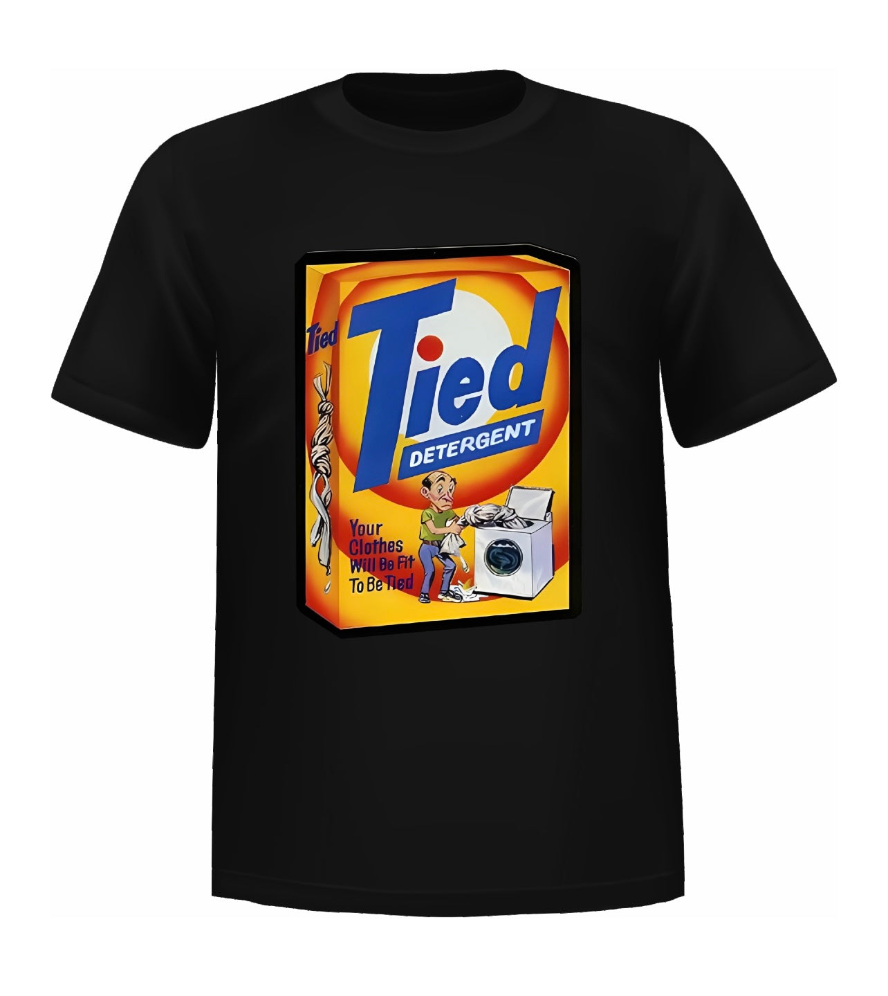 Retro Tied Detergent GRAPHIC Cotton TSHIRT