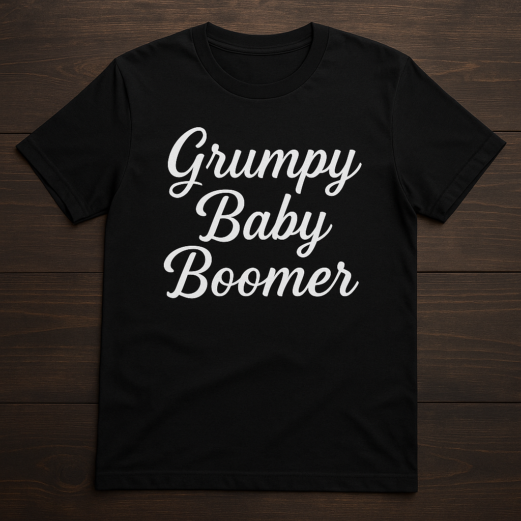 "Grumpy Baby Boomer" Funny T-Shirt