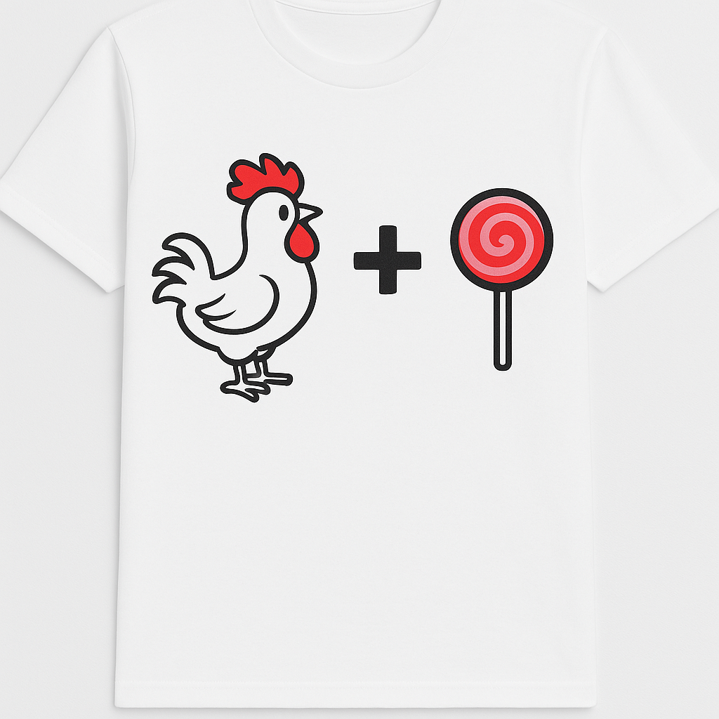 Rooster Lollipop Funny T-Shirt