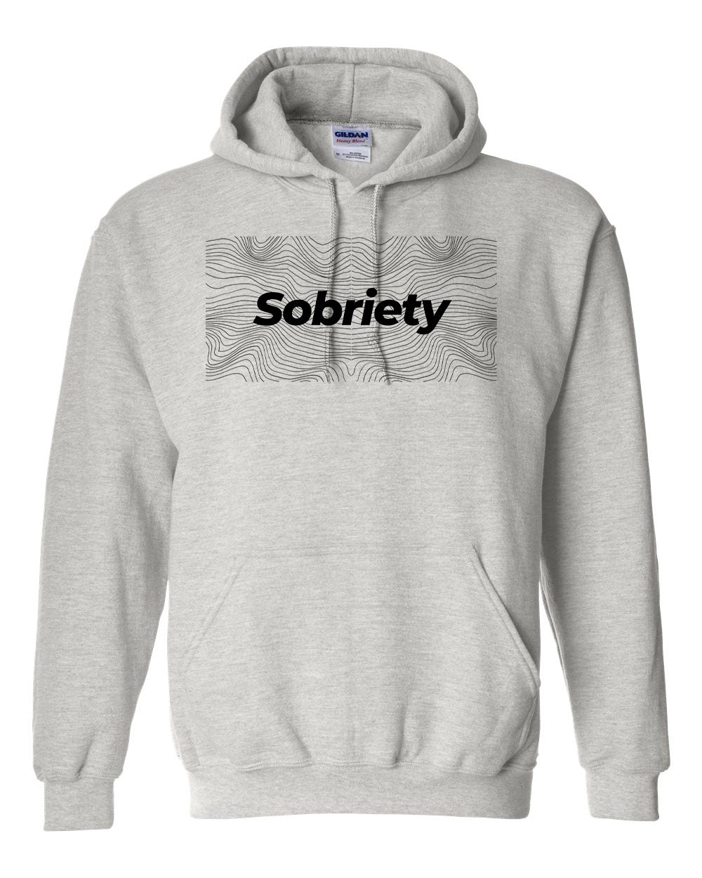"Sobriety" Pullover Heavy Blend Hoodie 50/50 Cotton Polyester