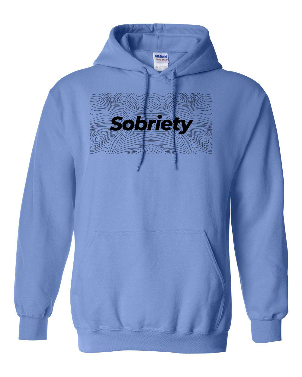 "Sobriety" Pullover Heavy Blend Hoodie 50/50 Cotton Polyester