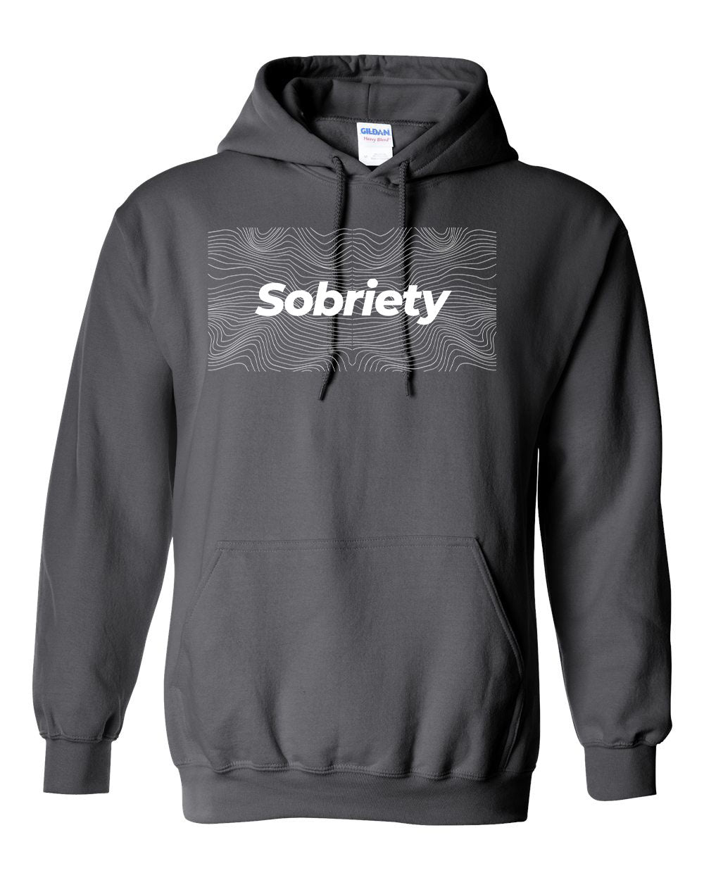 "Sobriety" Pullover Heavy Blend Hoodie 50/50 Cotton Polyester