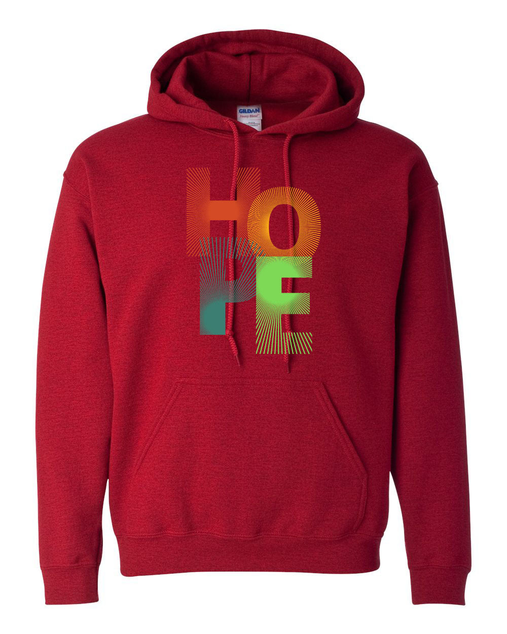 "Hope" Pullover Heavy Blend Hoodie 50/50 Cotton Polyester