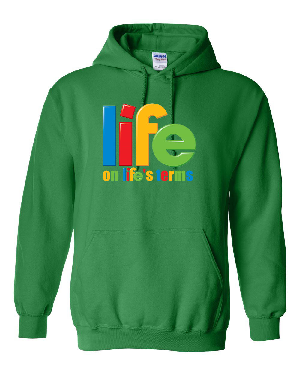 "Life On Life's Terms" Pullover Heavy Blend Hoodie 50/50 Cotton Polyester