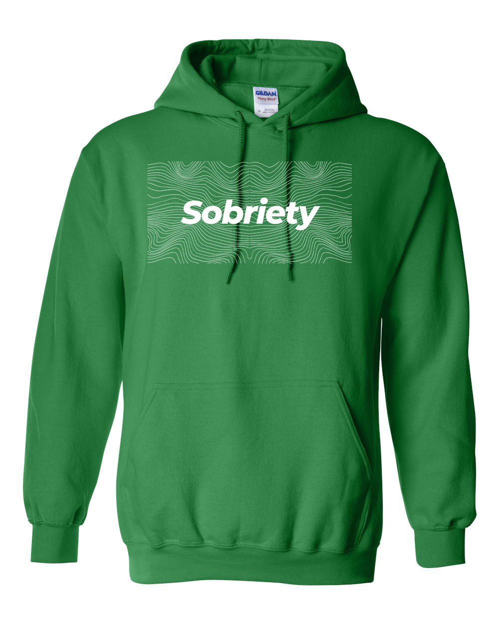 "Sobriety" Pullover Heavy Blend Hoodie 50/50 Cotton Polyester