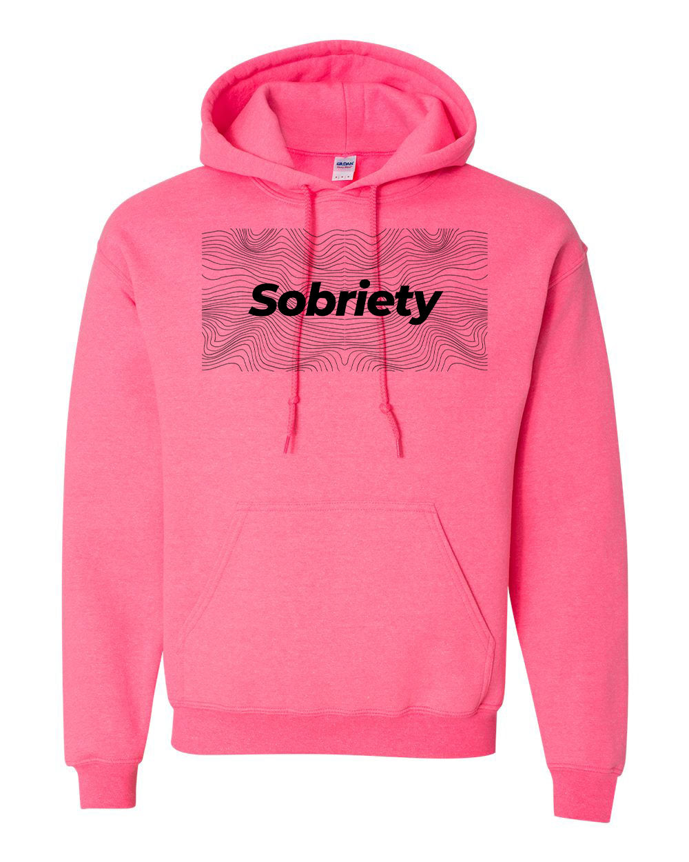 "Sobriety" Pullover Heavy Blend Hoodie 50/50 Cotton Polyester