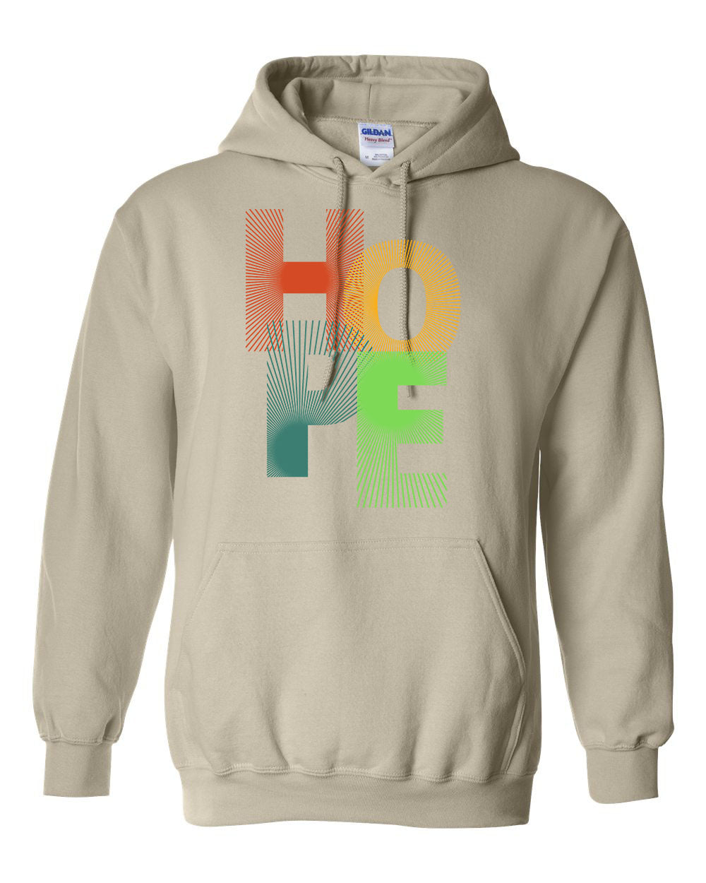"Hope" Pullover Heavy Blend Hoodie 50/50 Cotton Polyester