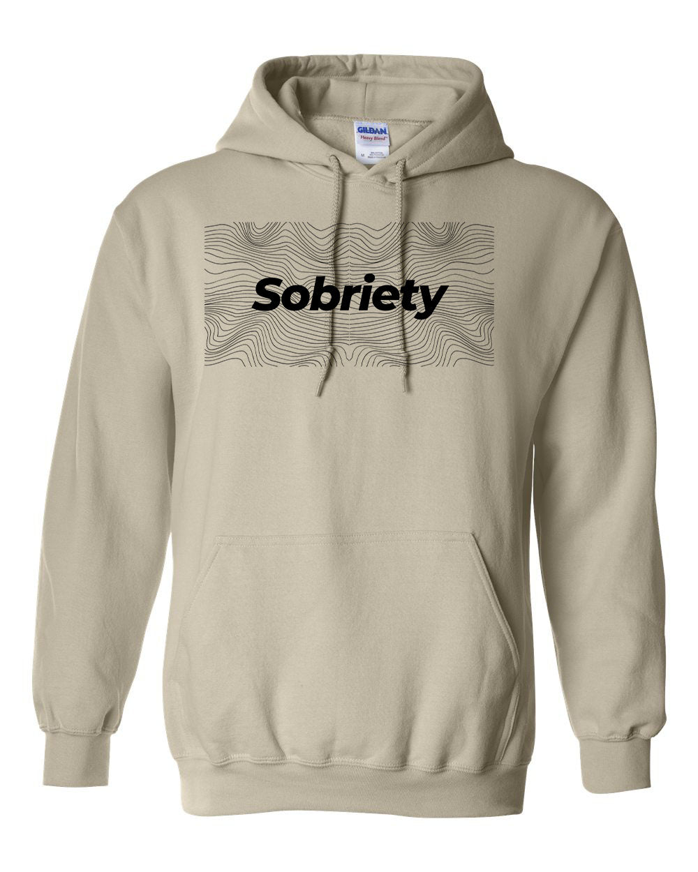 "Sobriety" Pullover Heavy Blend Hoodie 50/50 Cotton Polyester