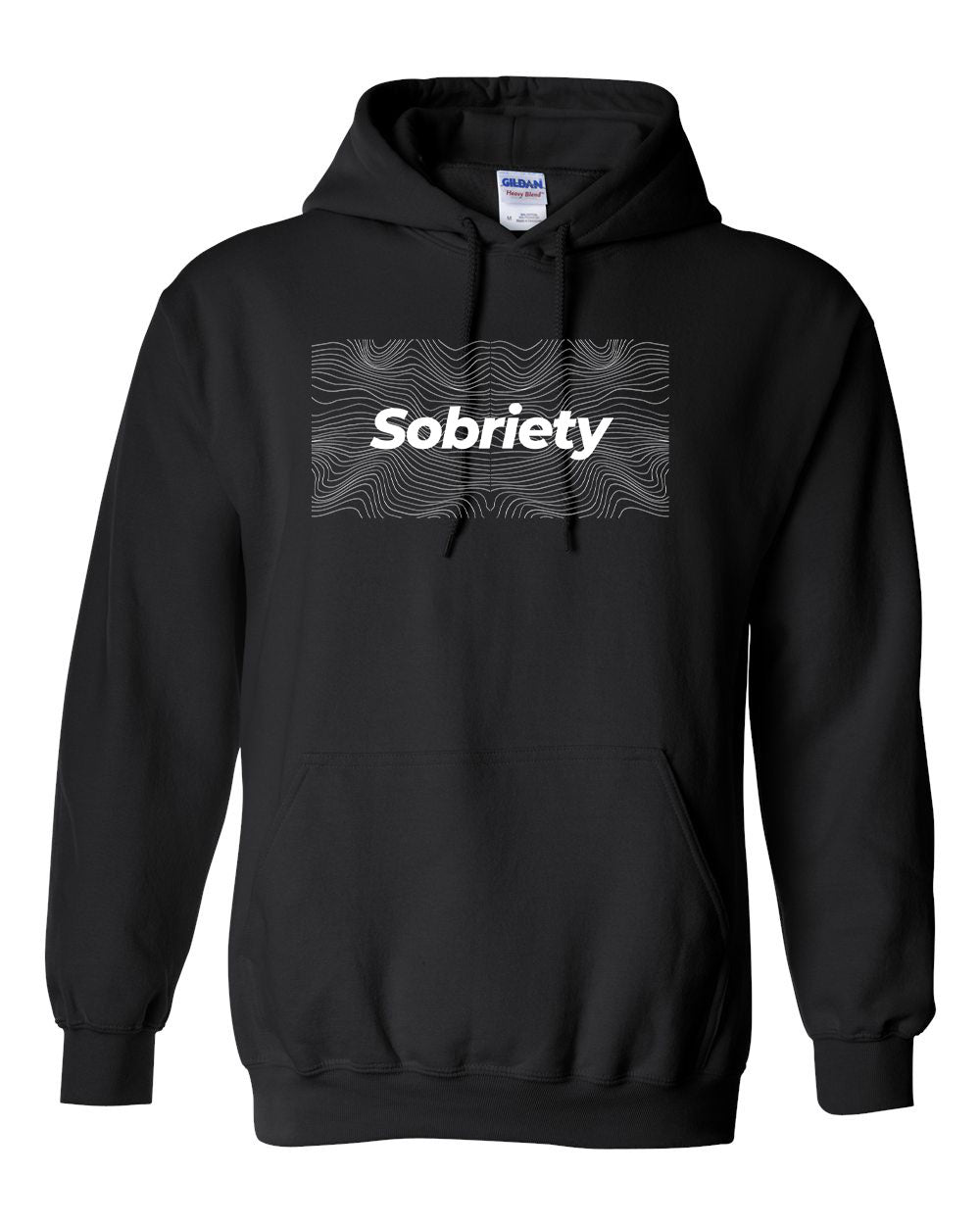 "Sobriety" Pullover Heavy Blend Hoodie 50/50 Cotton Polyester