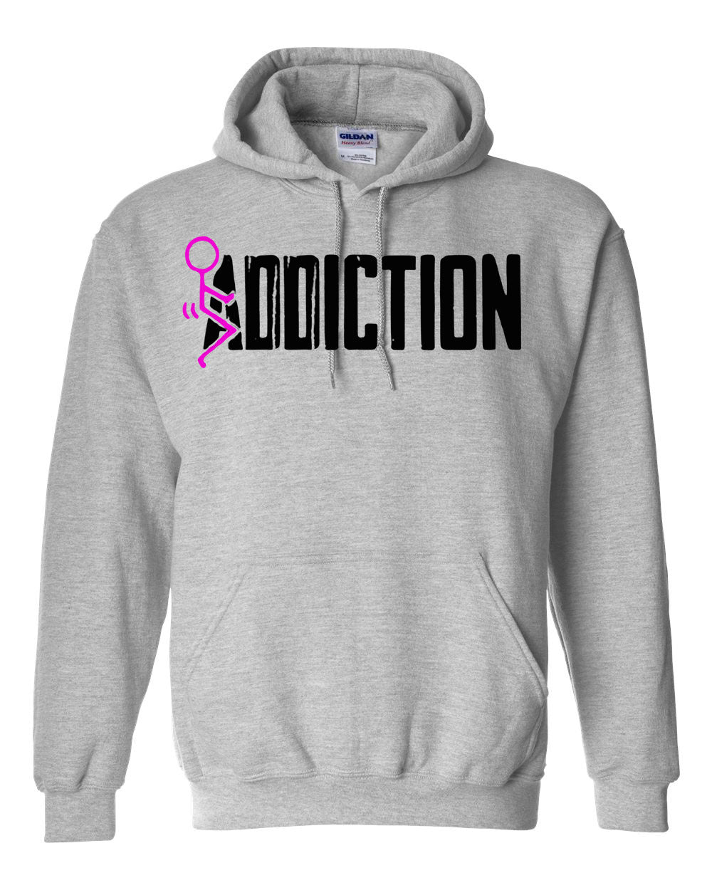 "$*@! Addiction" Pullover Heavy Blend Hoodie 50/50 Cotton Polyester