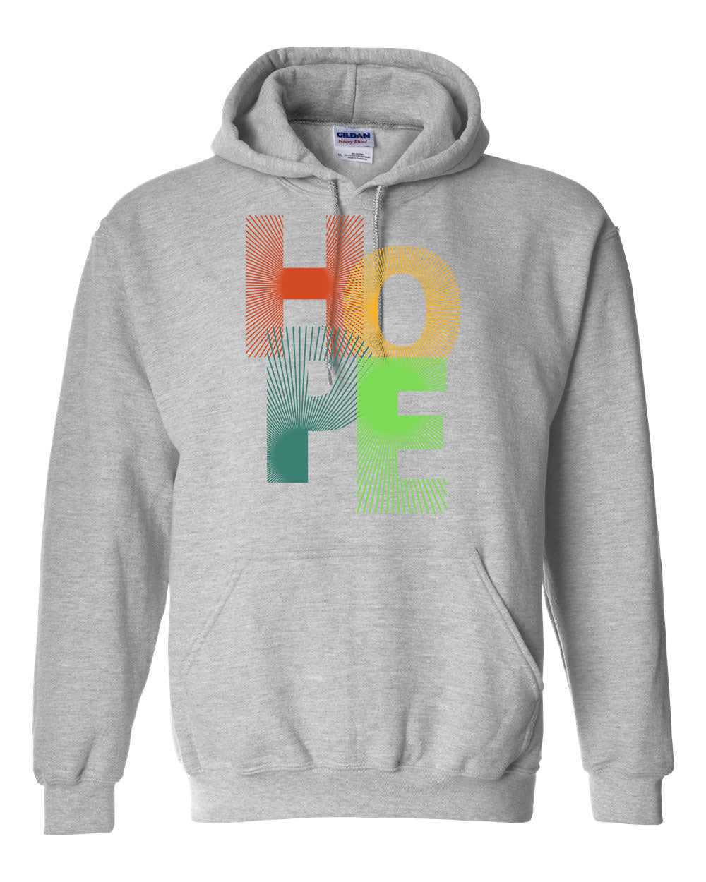 "Hope" Pullover Heavy Blend Hoodie 50/50 Cotton Polyester