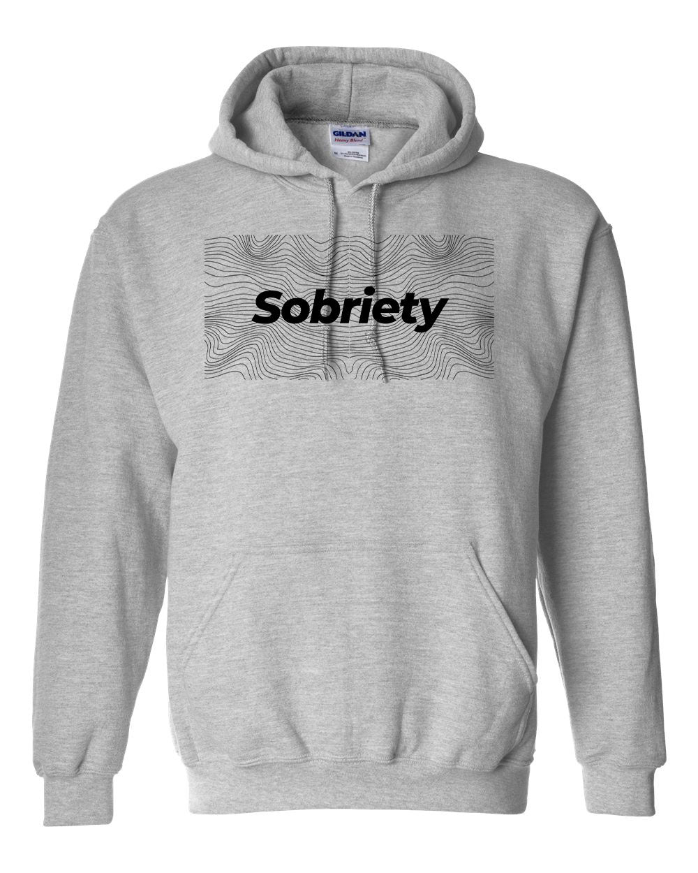 "Sobriety" Pullover Heavy Blend Hoodie 50/50 Cotton Polyester