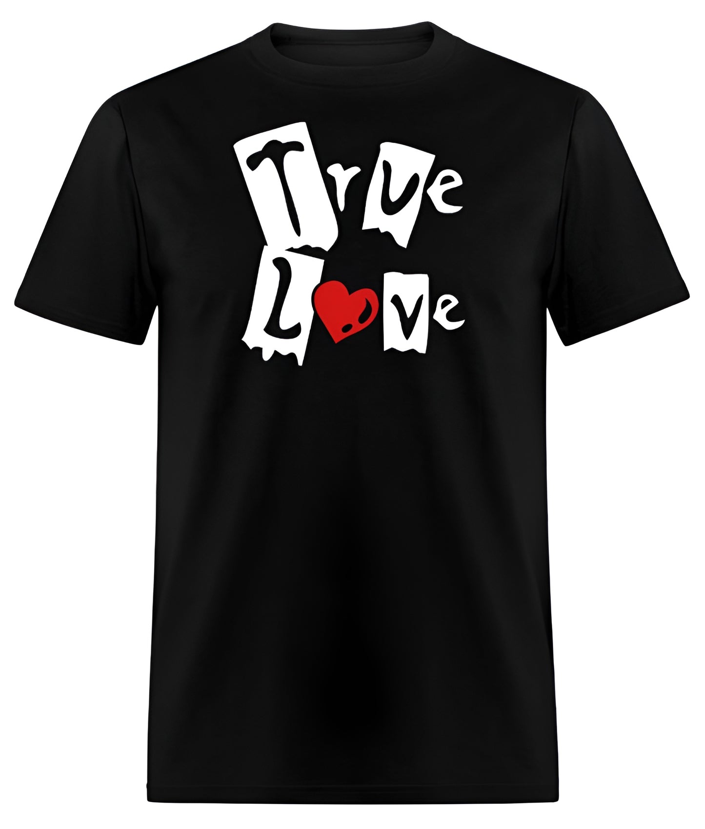 "True Love" Valentine's Day Short Sleeve T-Shirt 50/50 Cotton Polyester DryBlend