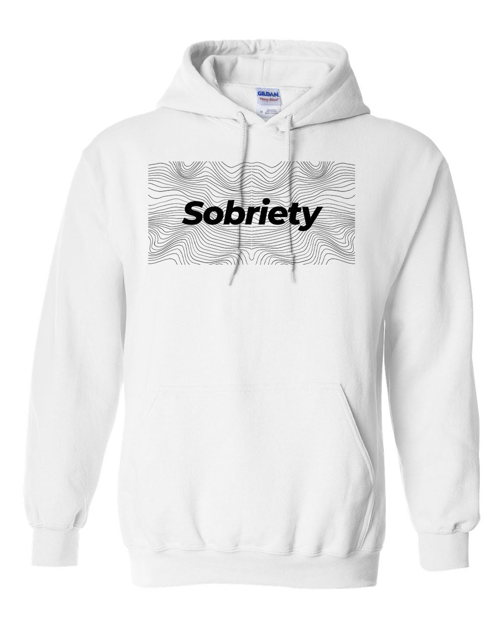 "Sobriety" Pullover Heavy Blend Hoodie 50/50 Cotton Polyester