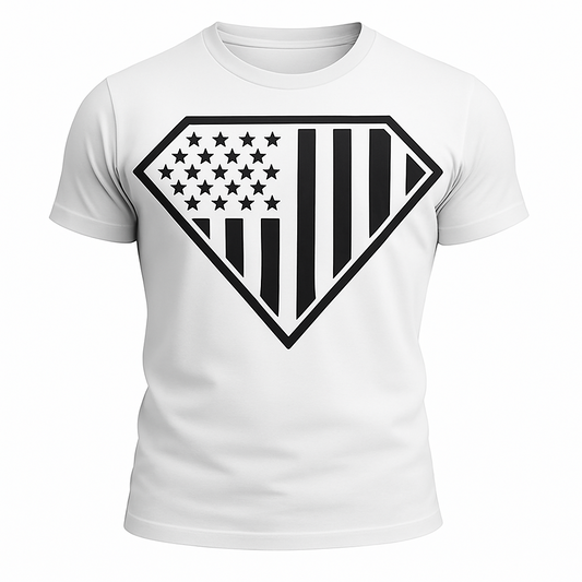 American Flag "Super Hero"T-Shirt