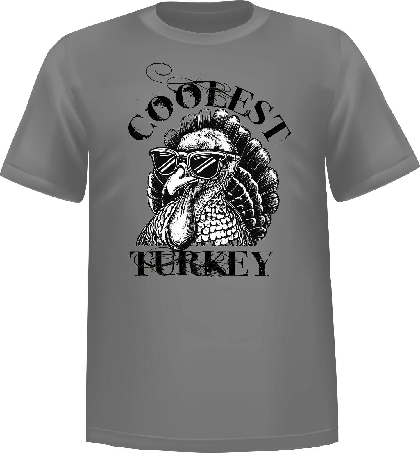 "Coolest Turkey" Thanksgiving T-shirt