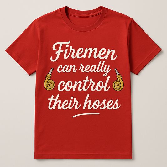 Firemen "Hoses" Funny T-Shirt