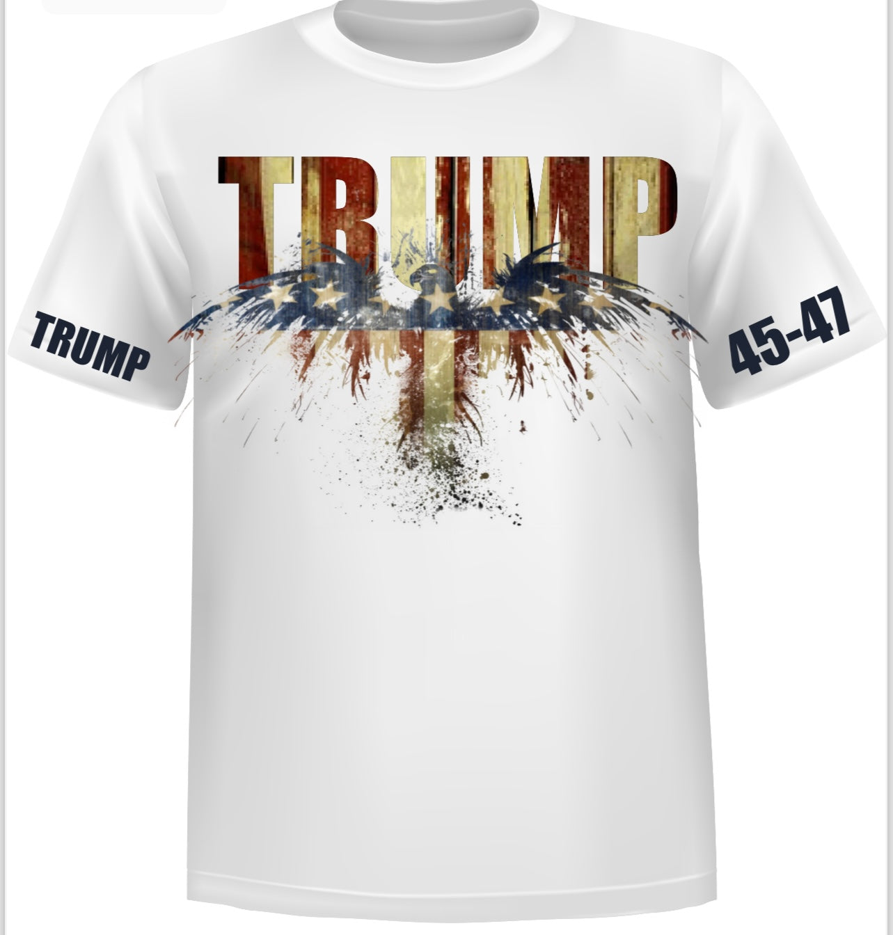 (Copy) “TRUMP 45 47” - Patriotic GRAPHIC Cotton TSHIRT