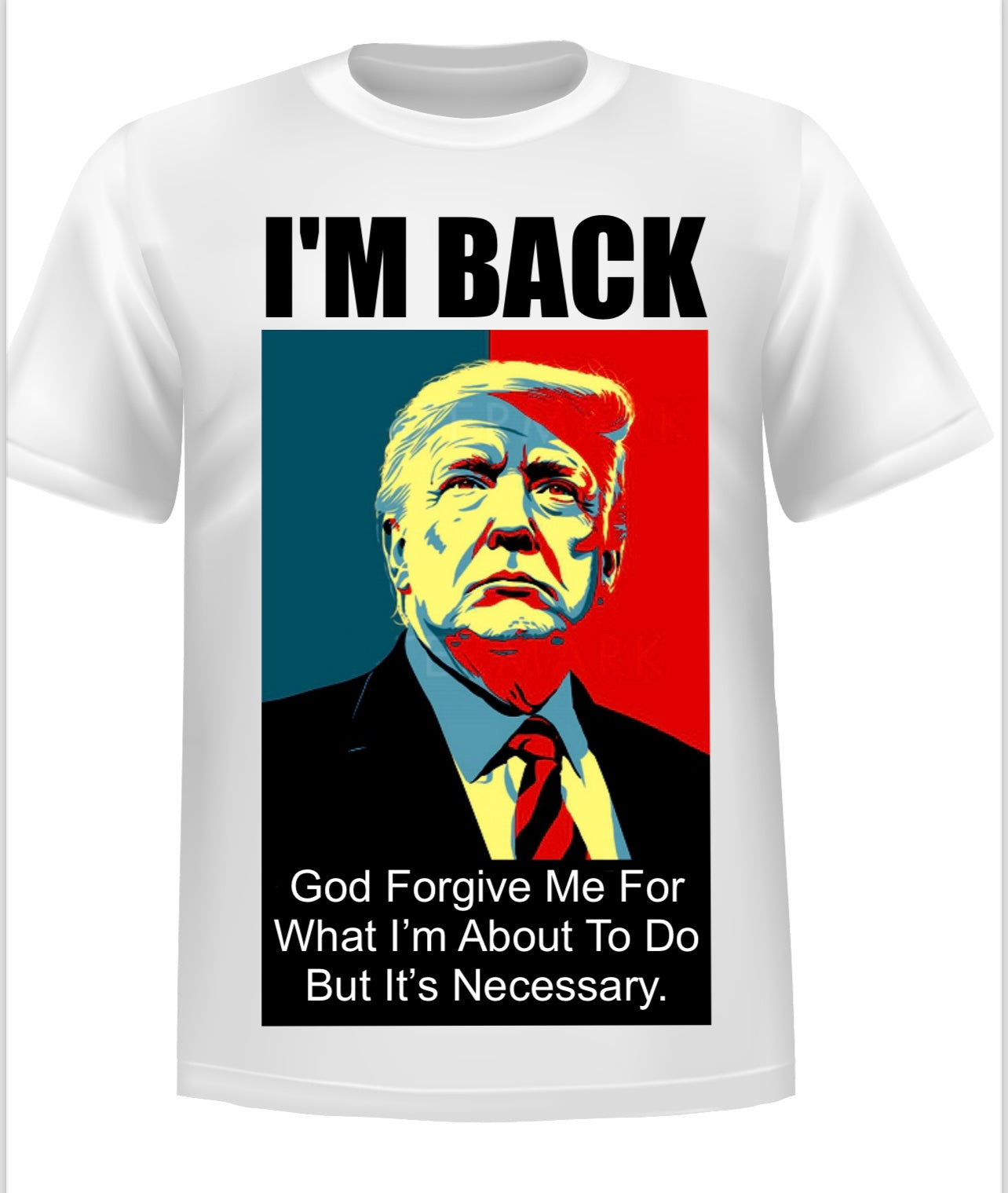 “I’M BACK” Donald Trump Statement Graphic Casual T-shirt