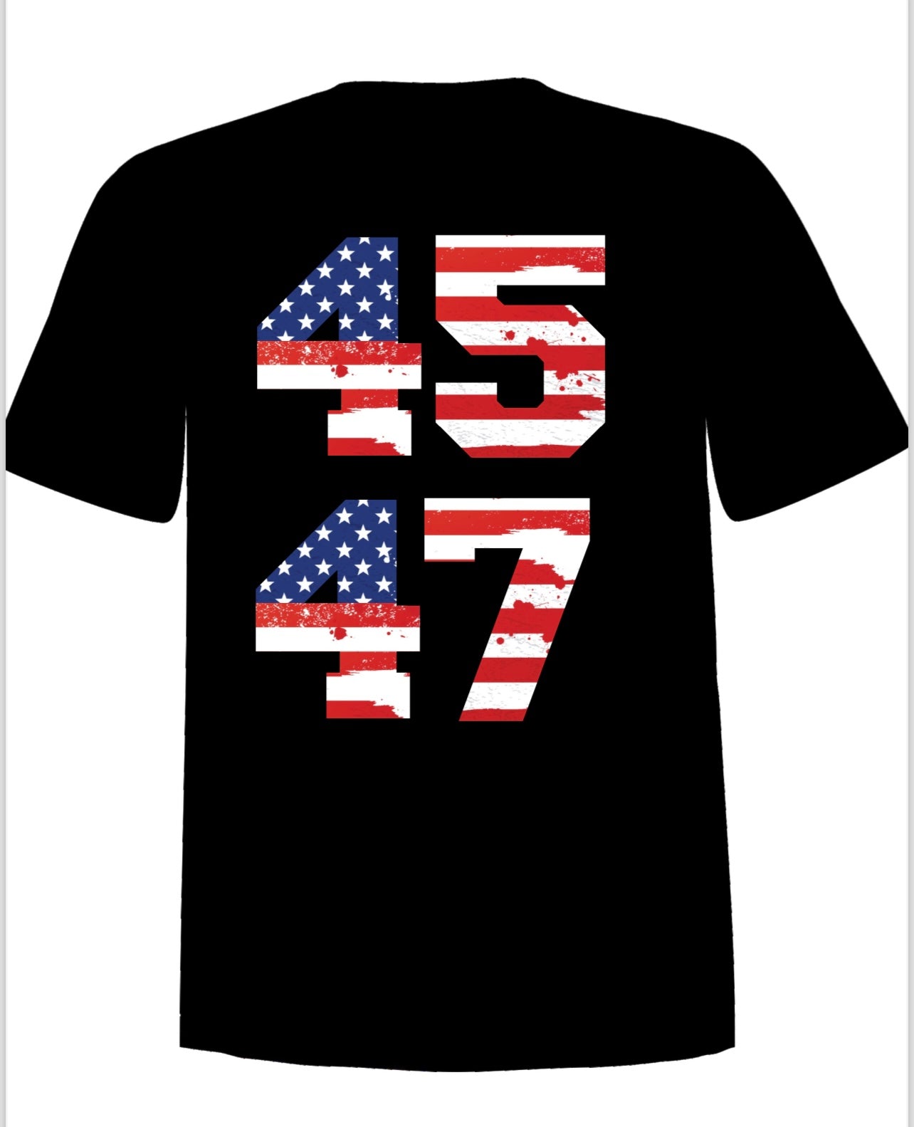 “TRUMP 45 47” - Patriotic Graphic Casual T-shirt