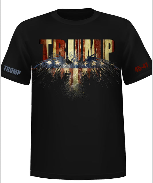 (Copy) “TRUMP 45 47” - Patriotic GRAPHIC Cotton TSHIRT