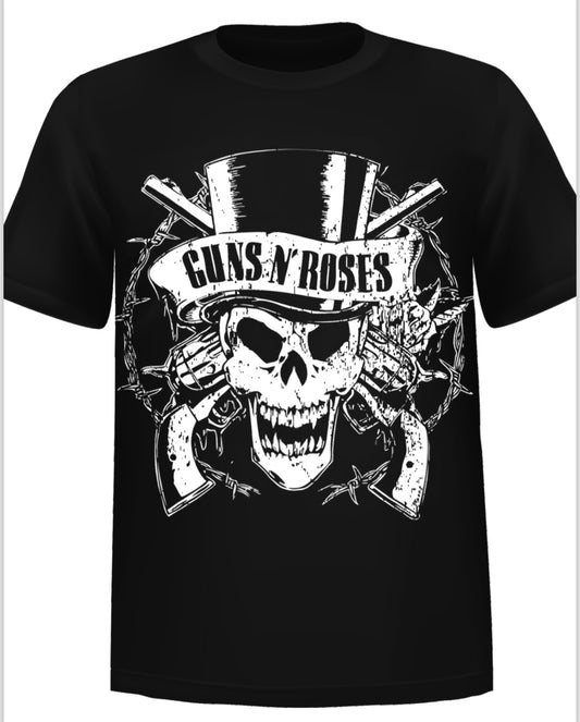 “GUNS N’ ROSES” - Iconic Skull Graphic Casual T-shirt