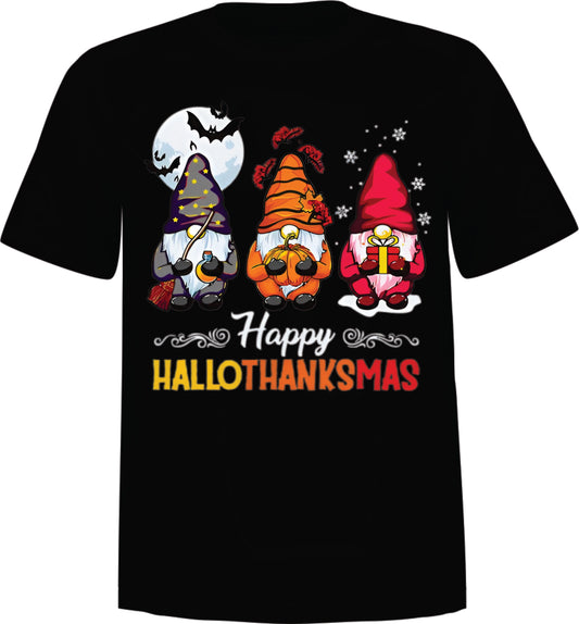 "HalloThankMas" Halloween T-shirt