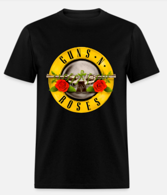 Guns N Roses Short Sleeve T-Shirt 60/40 Cotton Polyester