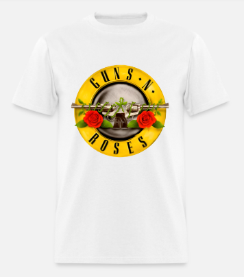 Guns N Roses Short Sleeve T-Shirt 60/40 Cotton Polyester