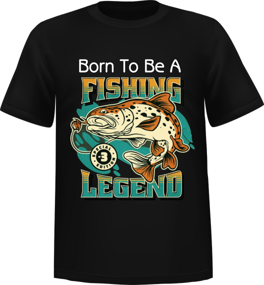 "Fishing Legend" Short Sleeve T-Shirt 100% Cotton