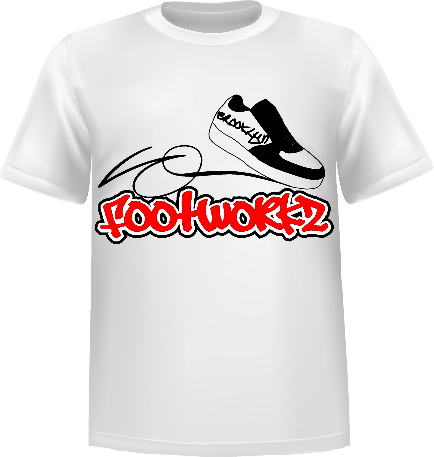 "Brooklyn Footworks" Short Sleeve T-Shirt 100% Cotton