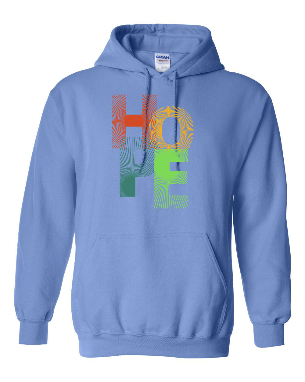 "Hope" Pullover Heavy Blend Hoodie 50/50 Cotton Polyester