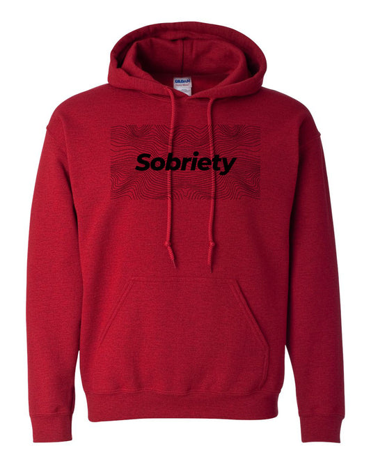 "Sobriety" Pullover Heavy Blend Hoodie 50/50 Cotton Polyester