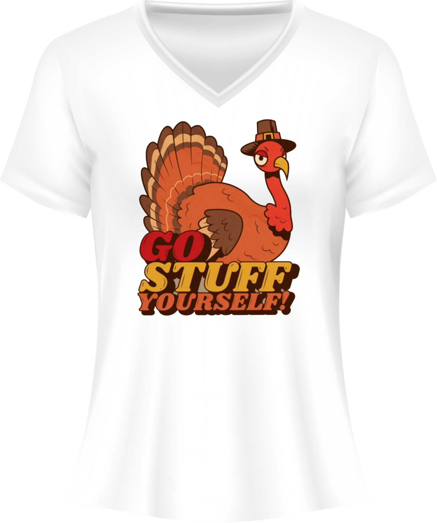 "Stuff Yourself" Short Sleeve Thanksgiving T-Shirt 100% Cotton