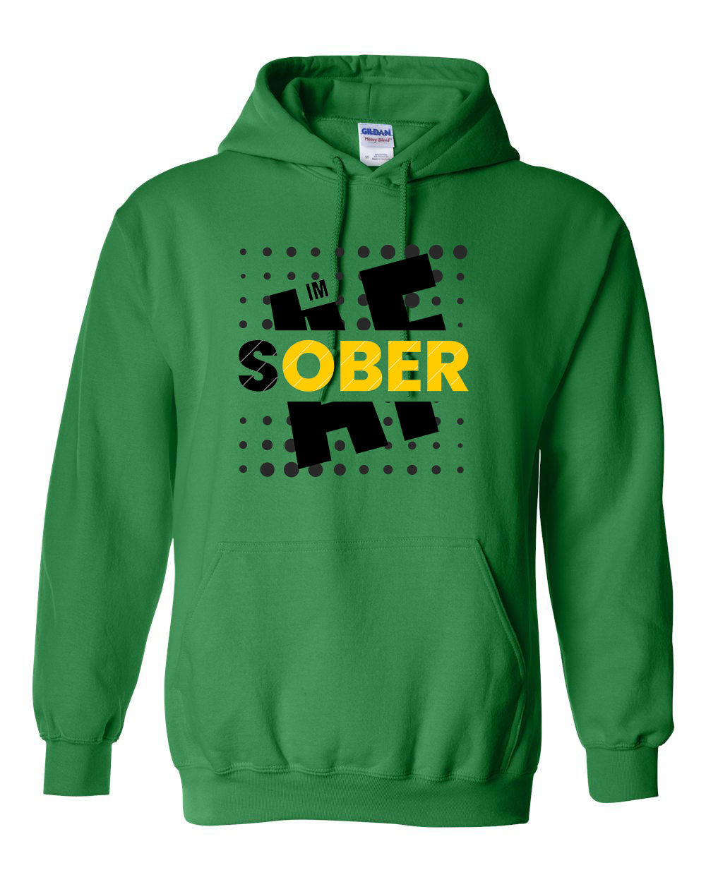"Im Sober AF" Pullover Heavy Blend Hoodie 50/50 Cotton Polyester