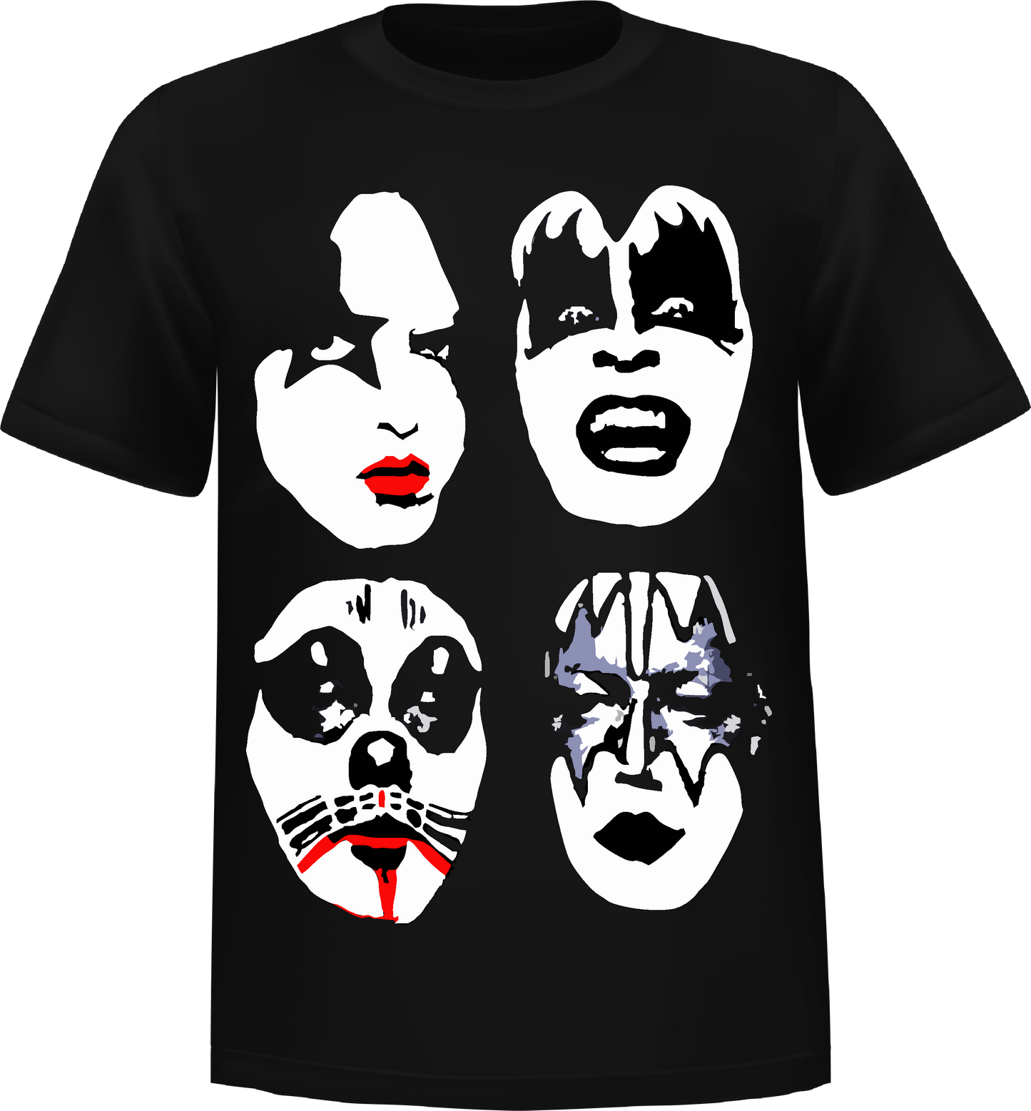 "Kiss" Short Sleeve T-Shirt 100% Cotton