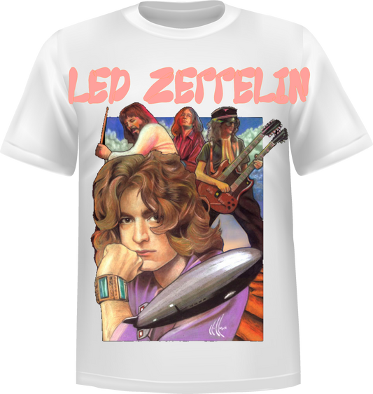 "Led Zeppelin" Short Sleeve T-Shirt 100% Cotton