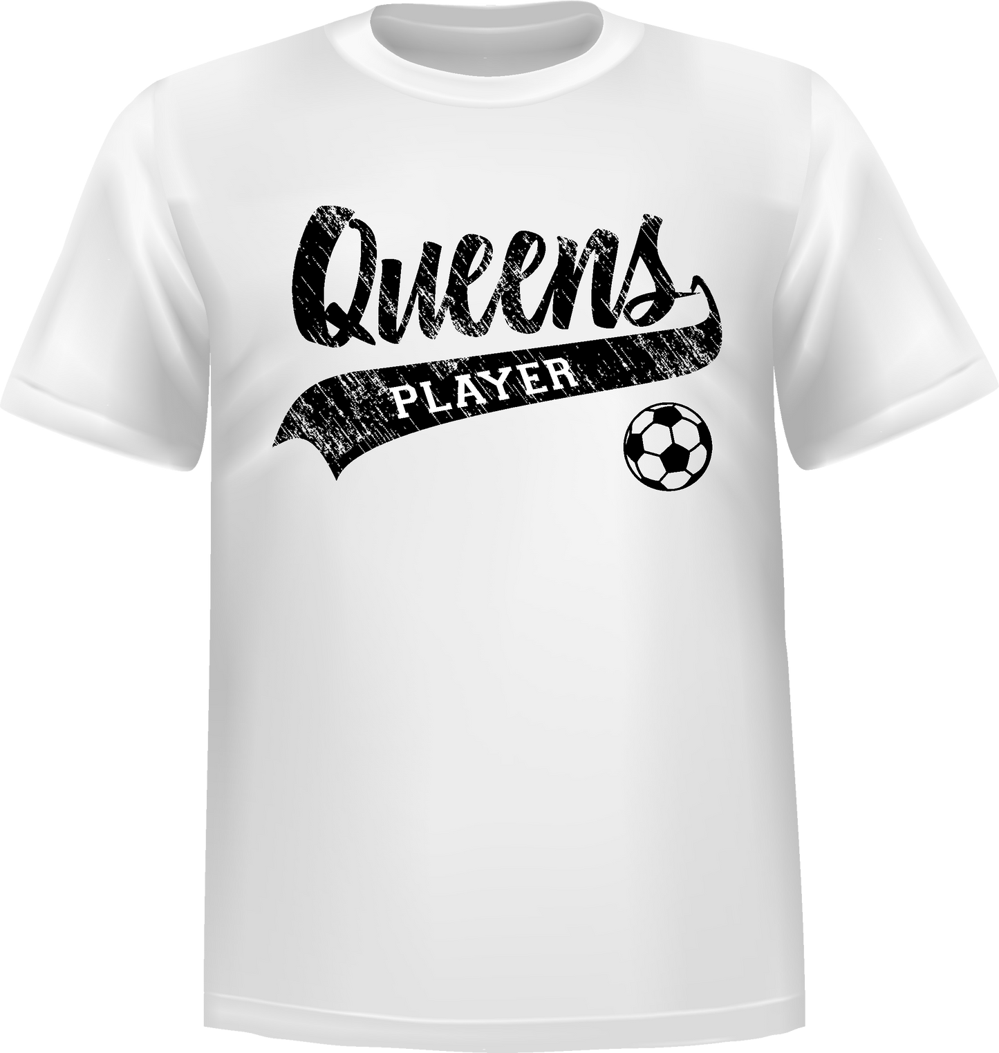 "Queens Soccer" Short Sleeve T-Shirt 100% Cotton