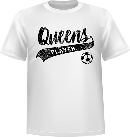 "Queens Soccer" Short Sleeve T-Shirt 100% Cotton