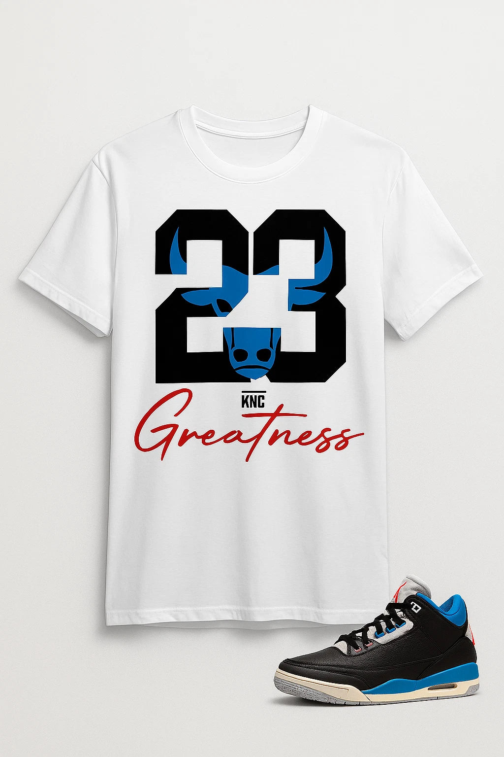 Shirt to Match Retro 4 "Rare Air" Sneakers 23 "Bull" AJ 4 Generic T-Shirt