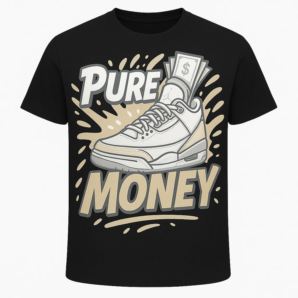 SHIRT TO MATCH Jordan Retro 3 "Pure Money" Sneakers Graphic Generic T-Shirt