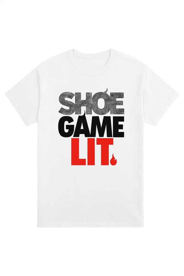 Shirt to Match 4 Retro "White Cement" Sneakers "Shoe Game Lit" Generic T-Shirt