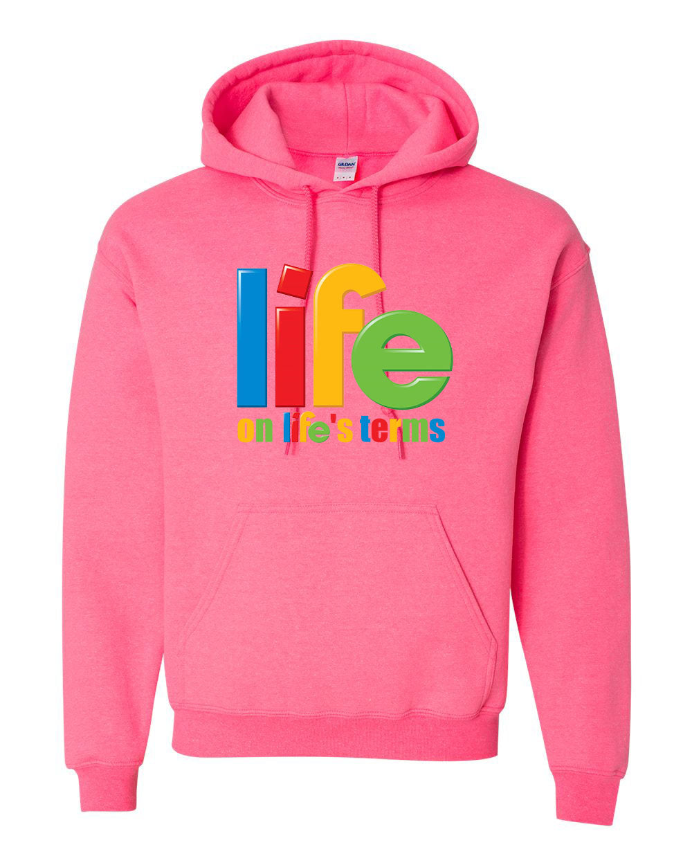 "Life On Life's Terms" Pullover Heavy Blend Hoodie 50/50 Cotton Polyester