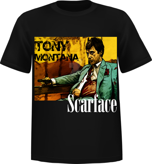 "Scarface" Short Sleeve T-Shirt 100% Cotton