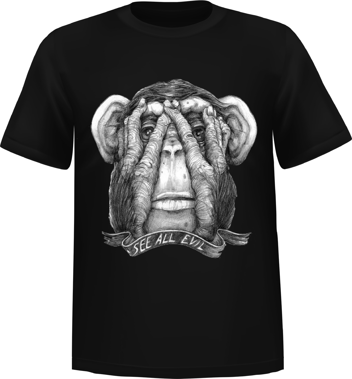 "See All Evil" Short Sleeve T-Shirt 100% Cotton