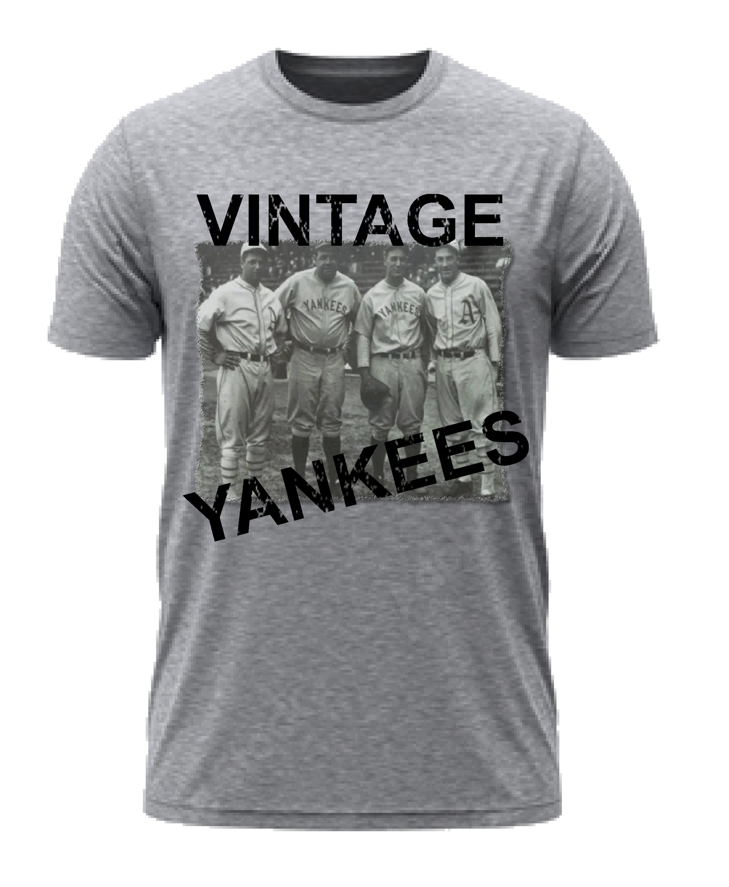 Vintage Yankees Baseball Short Sleeve T-Shirt 100% Cotton