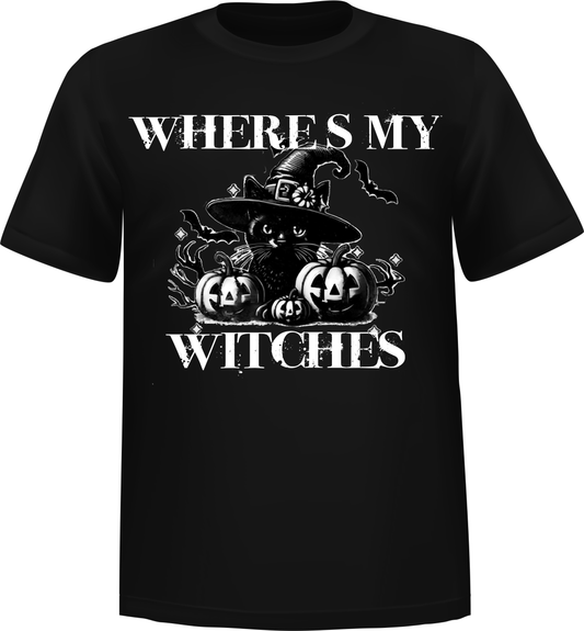 "Where's My Witches" Halloween T-shirt