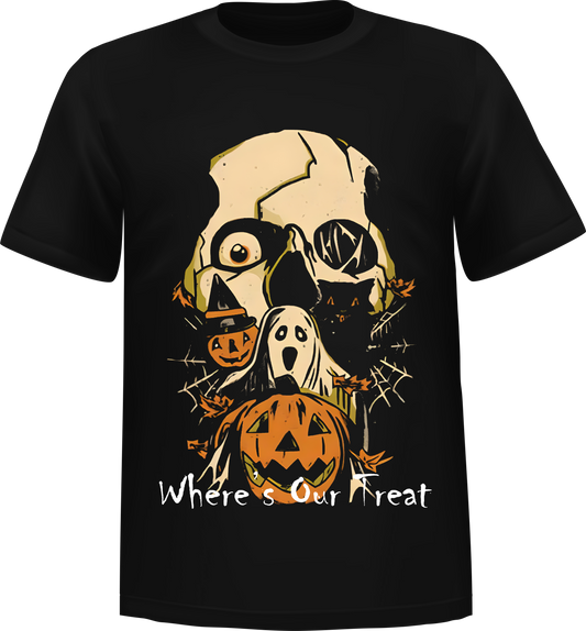 "Where's Our Treats" Halloween T-shirt